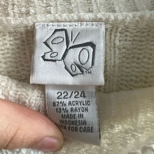 Super soft Green and Cream Sweater